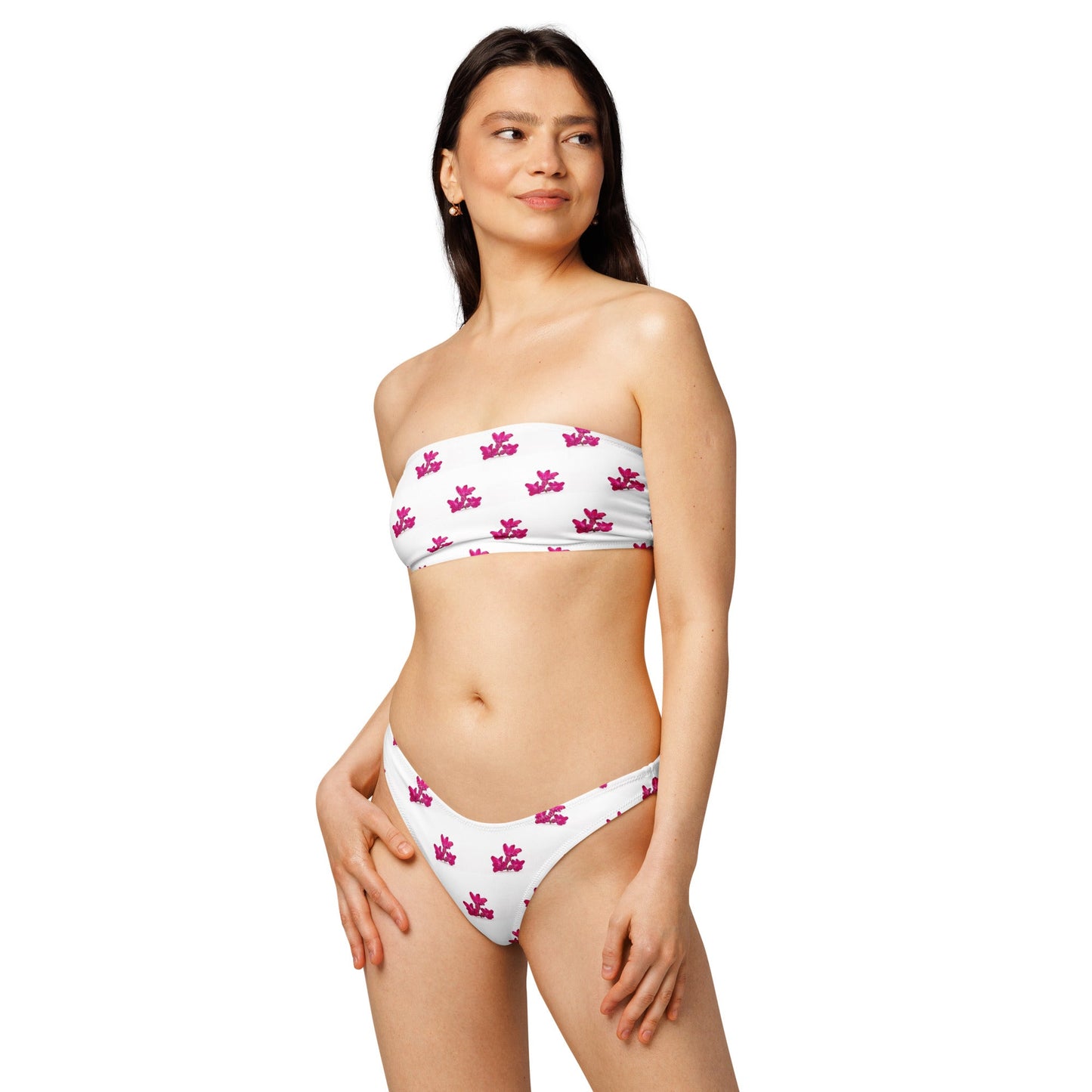 Women's Recycled bandeau bikini, Swimwear - PratSN