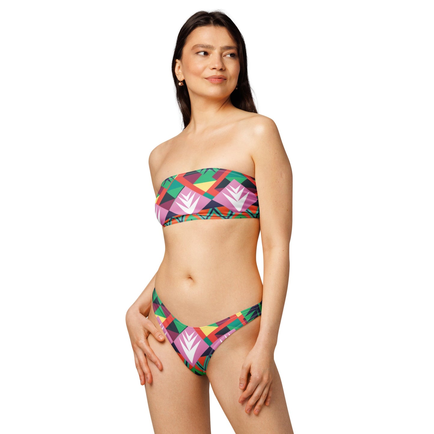 Women's Recycled bandeau bikini, Swimwear - PratSN