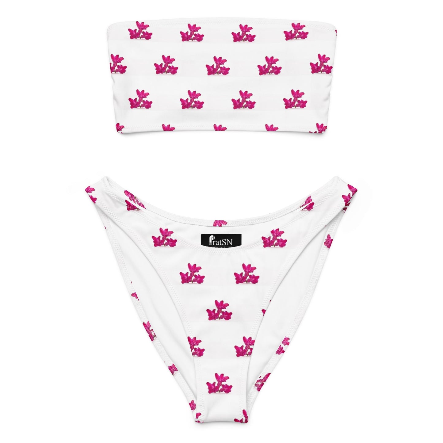 Women's Recycled bandeau bikini, Swimwear - PratSN