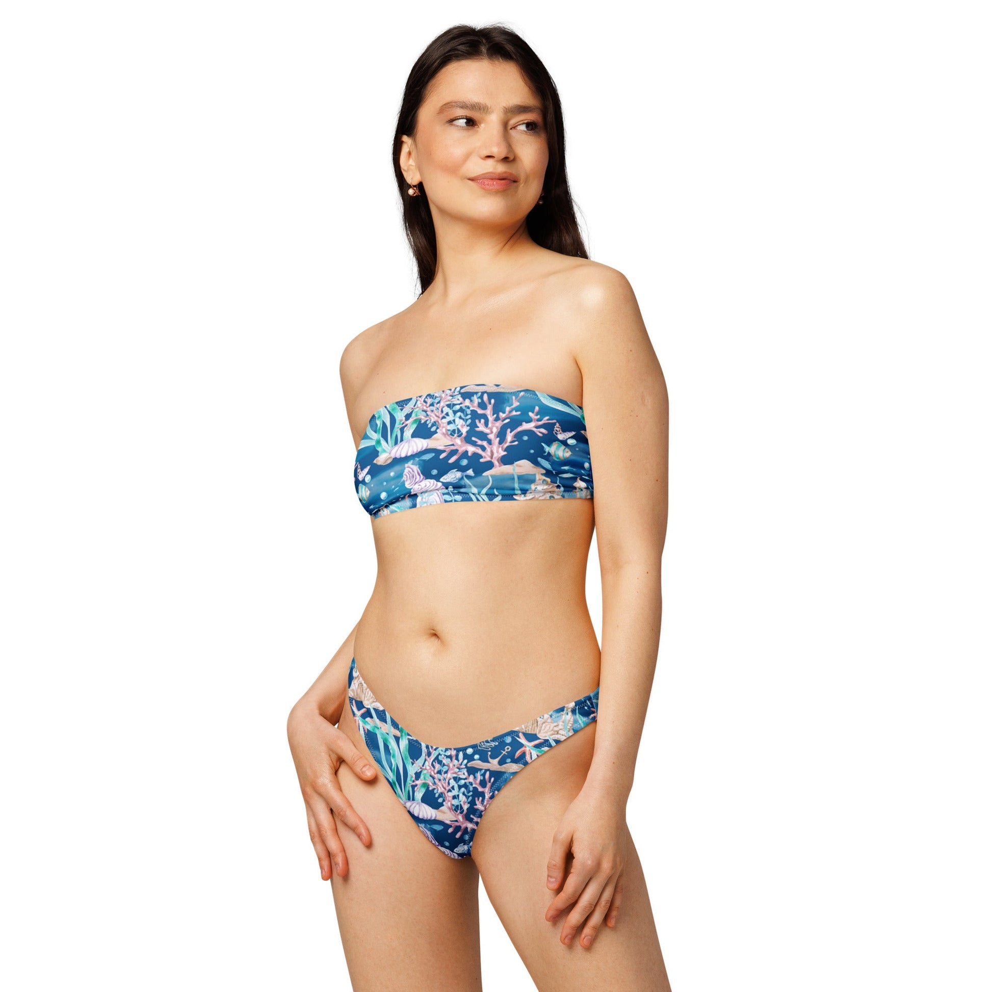 Women's Recycled bandeau bikini, Swimwear - PratSN