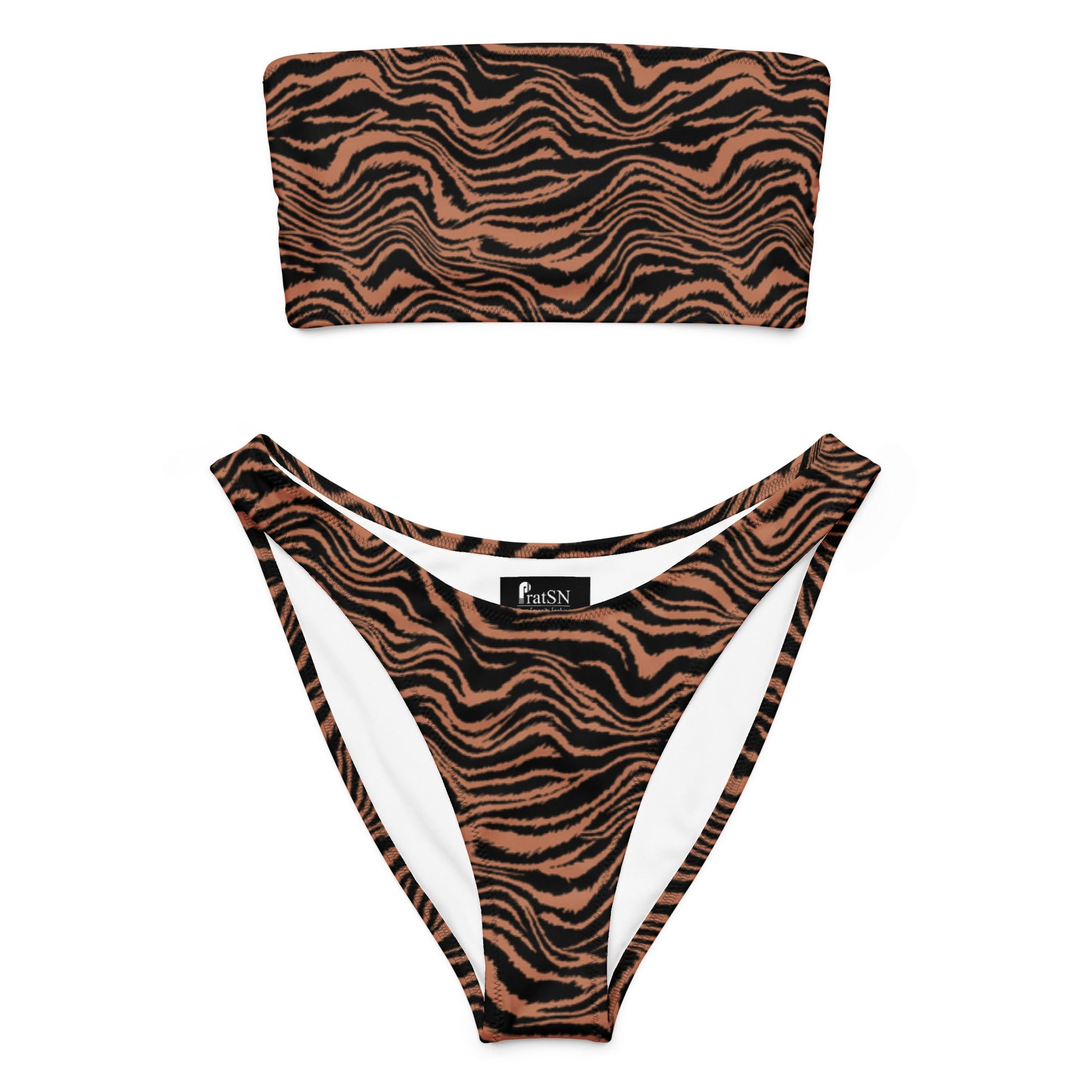 Women's Recycled bandeau bikini, Swimwear - PratSN