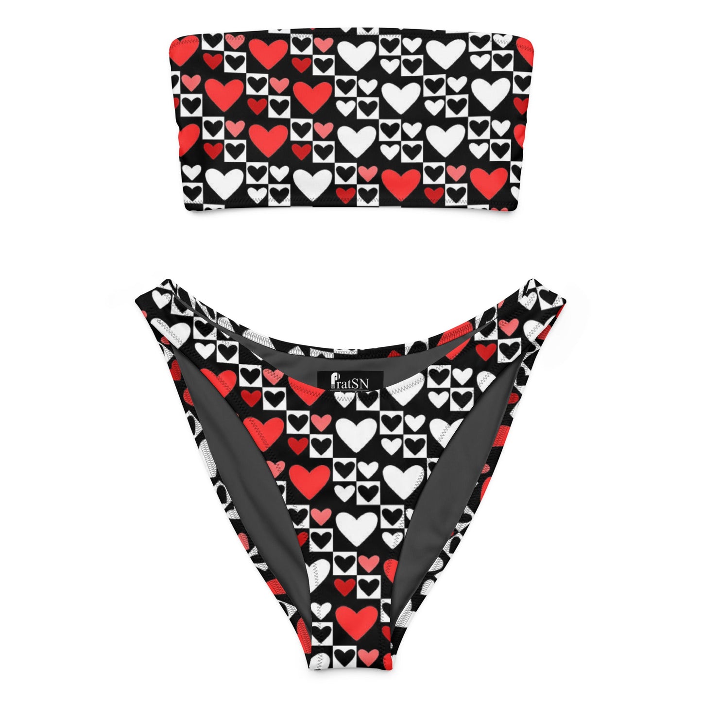 Women's Recycled bandeau bikini, Swimwear - PratSN