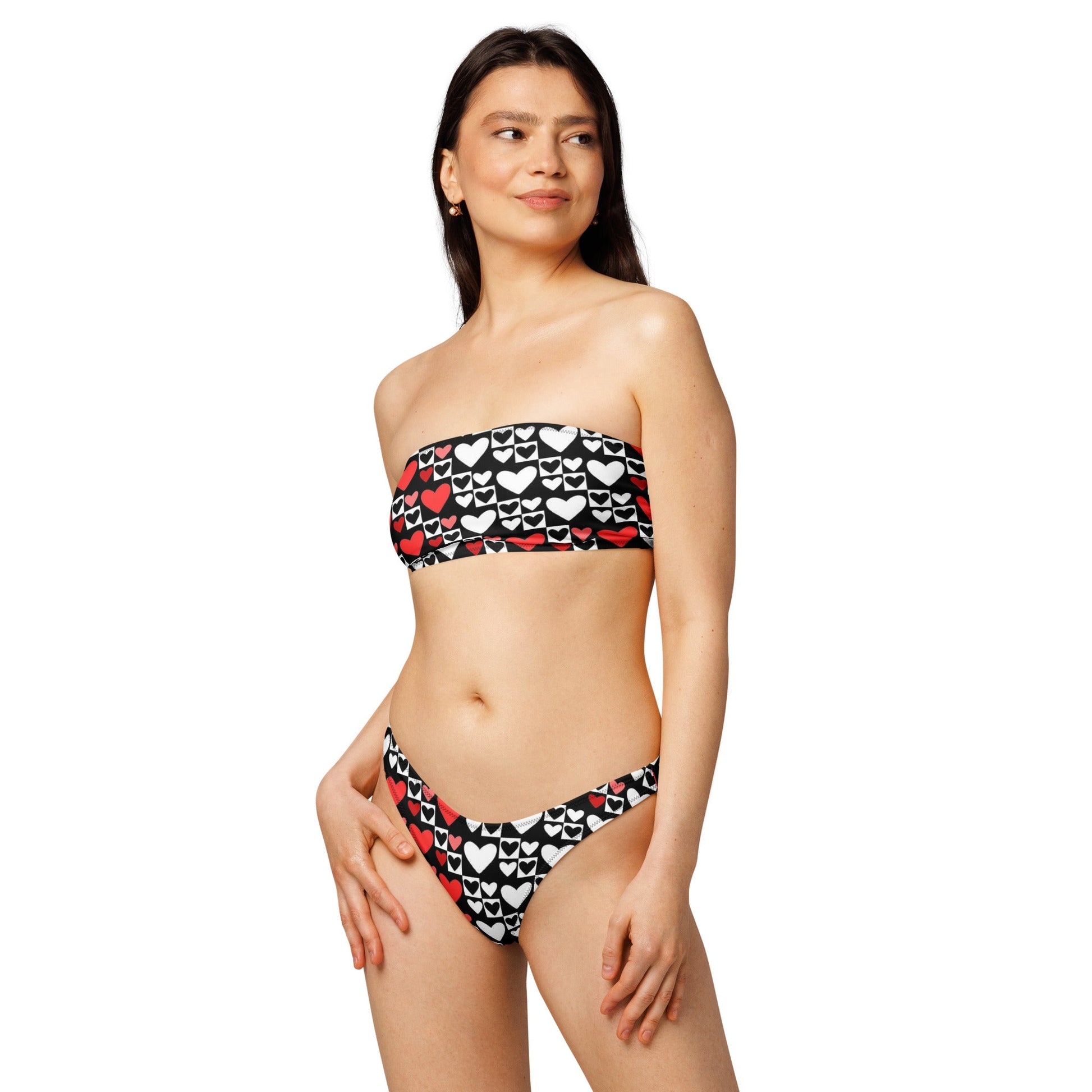Women's Recycled bandeau bikini, Swimwear - PratSN
