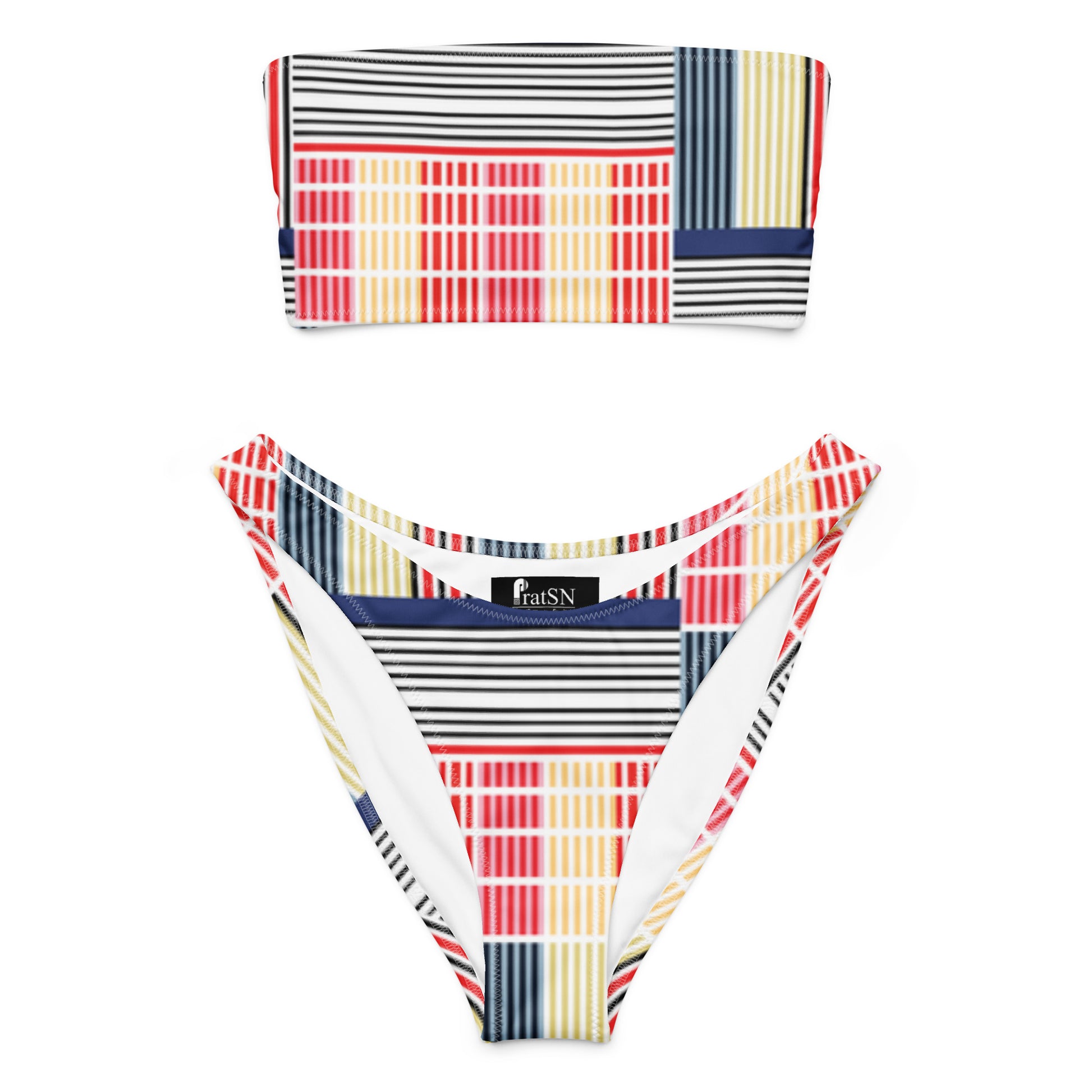 Women's Recycled bandeau bikini, Swimwear - PratSN
