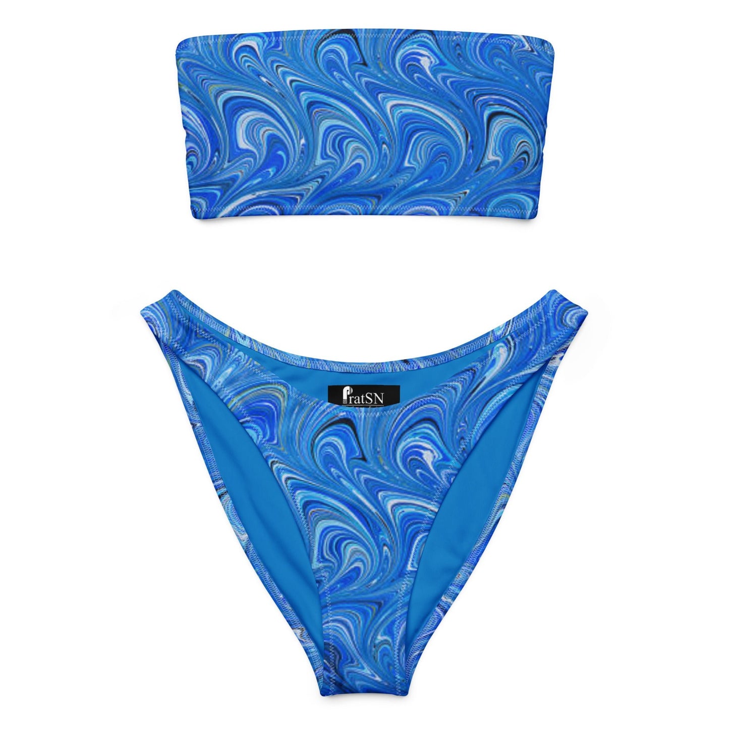 Women's Recycled bandeau bikini, Swimwear - PratSN