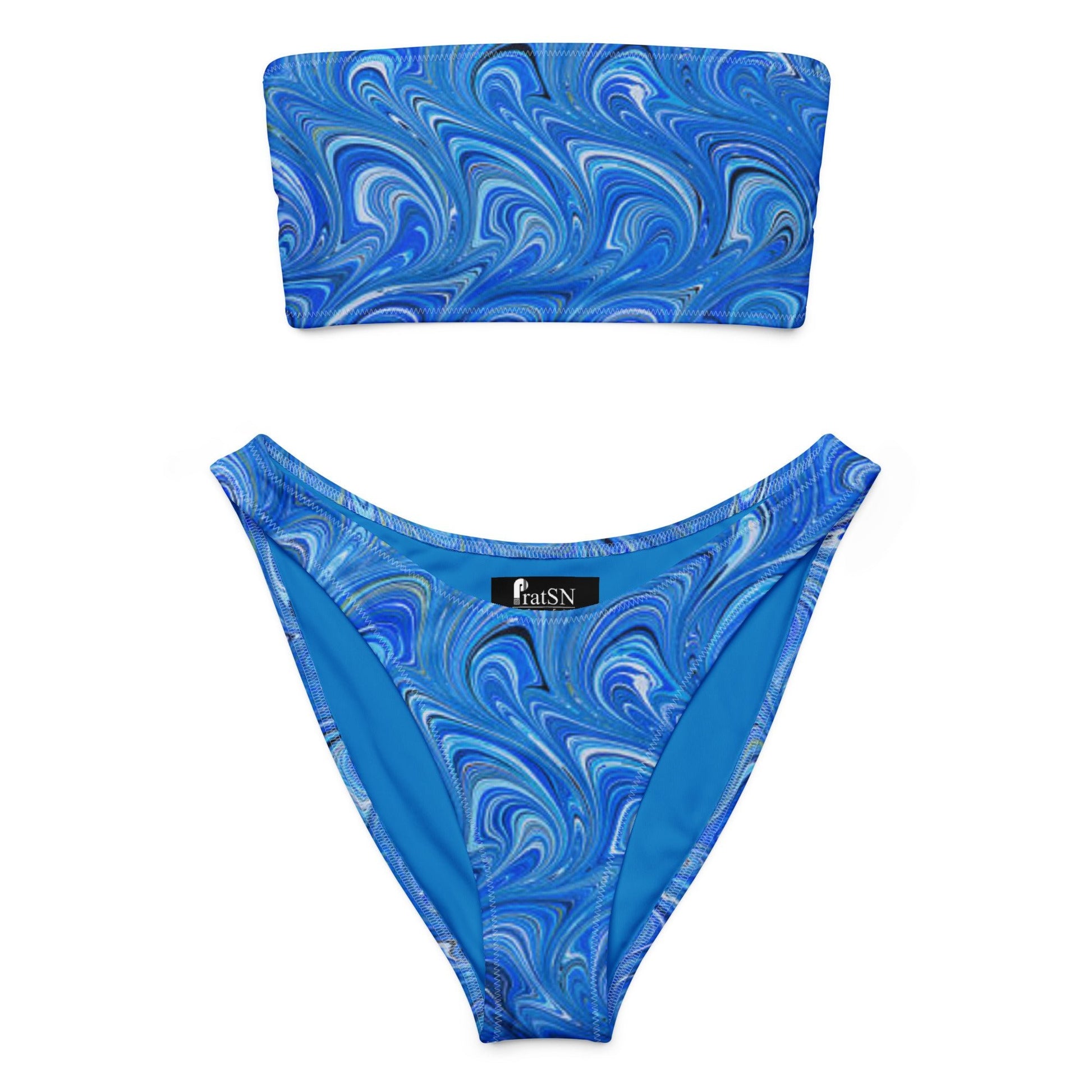 Women's Recycled bandeau bikini, Swimwear - PratSN