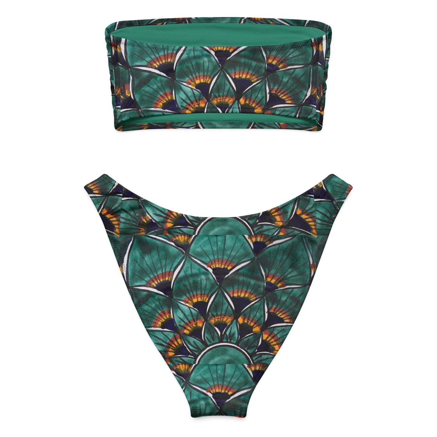Women's Recycled bandeau bikini, Swimwear - PratSN