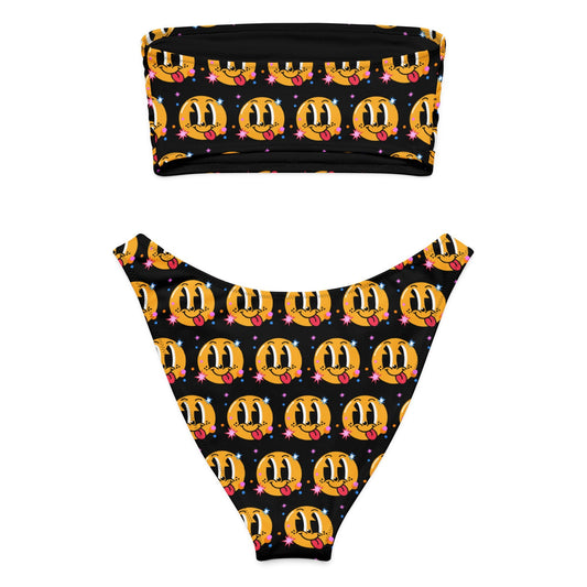 Women's Recycled bandeau bikini, Swimwear - PratSN
