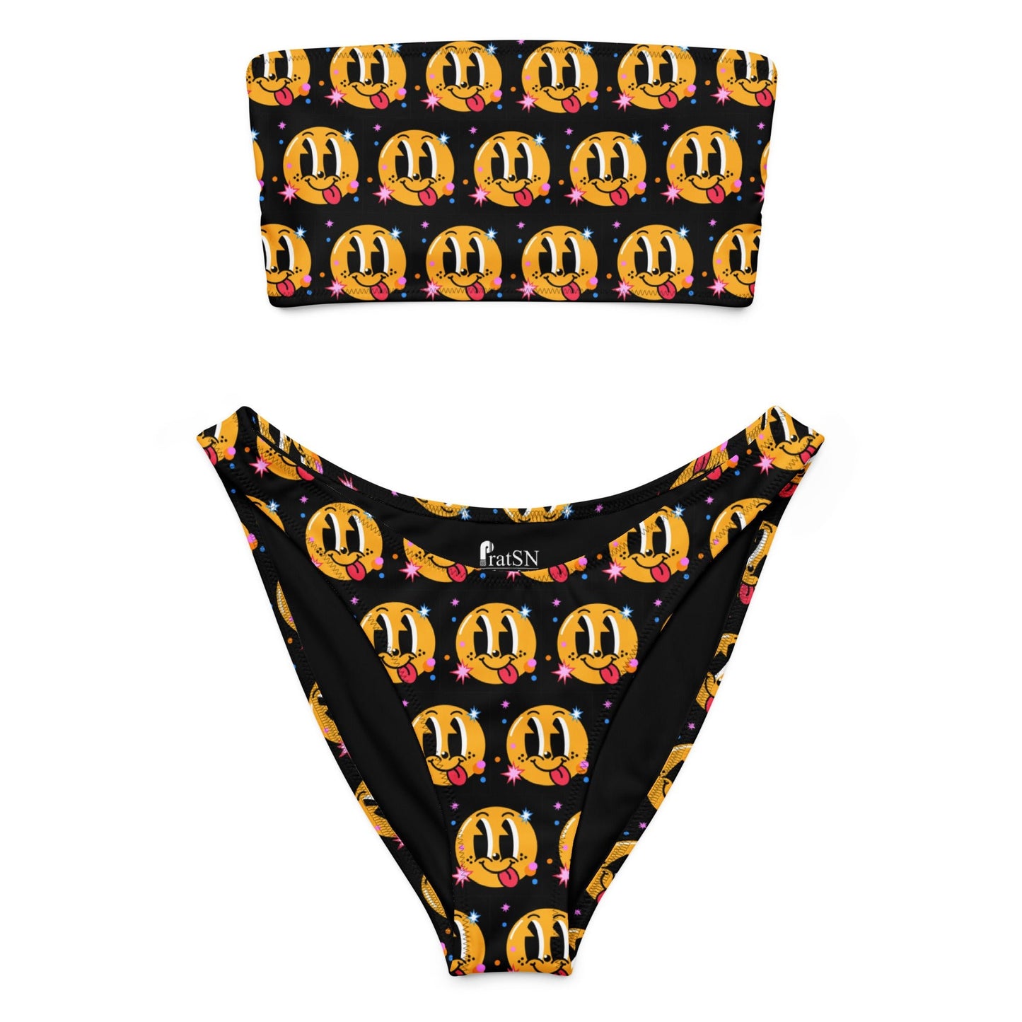 Women's Recycled bandeau bikini, Swimwear - PratSN