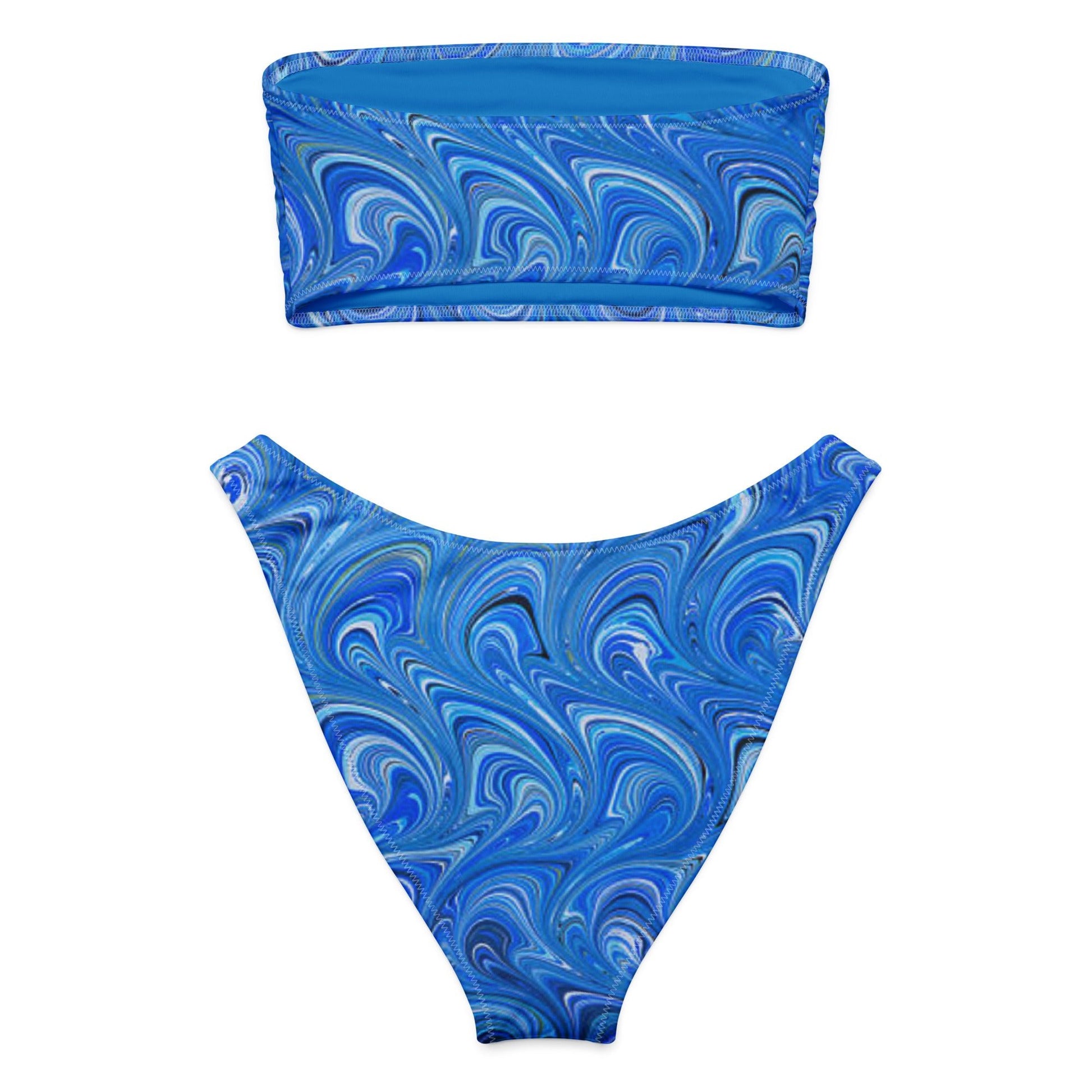 Women's Recycled bandeau bikini, Swimwear - PratSN