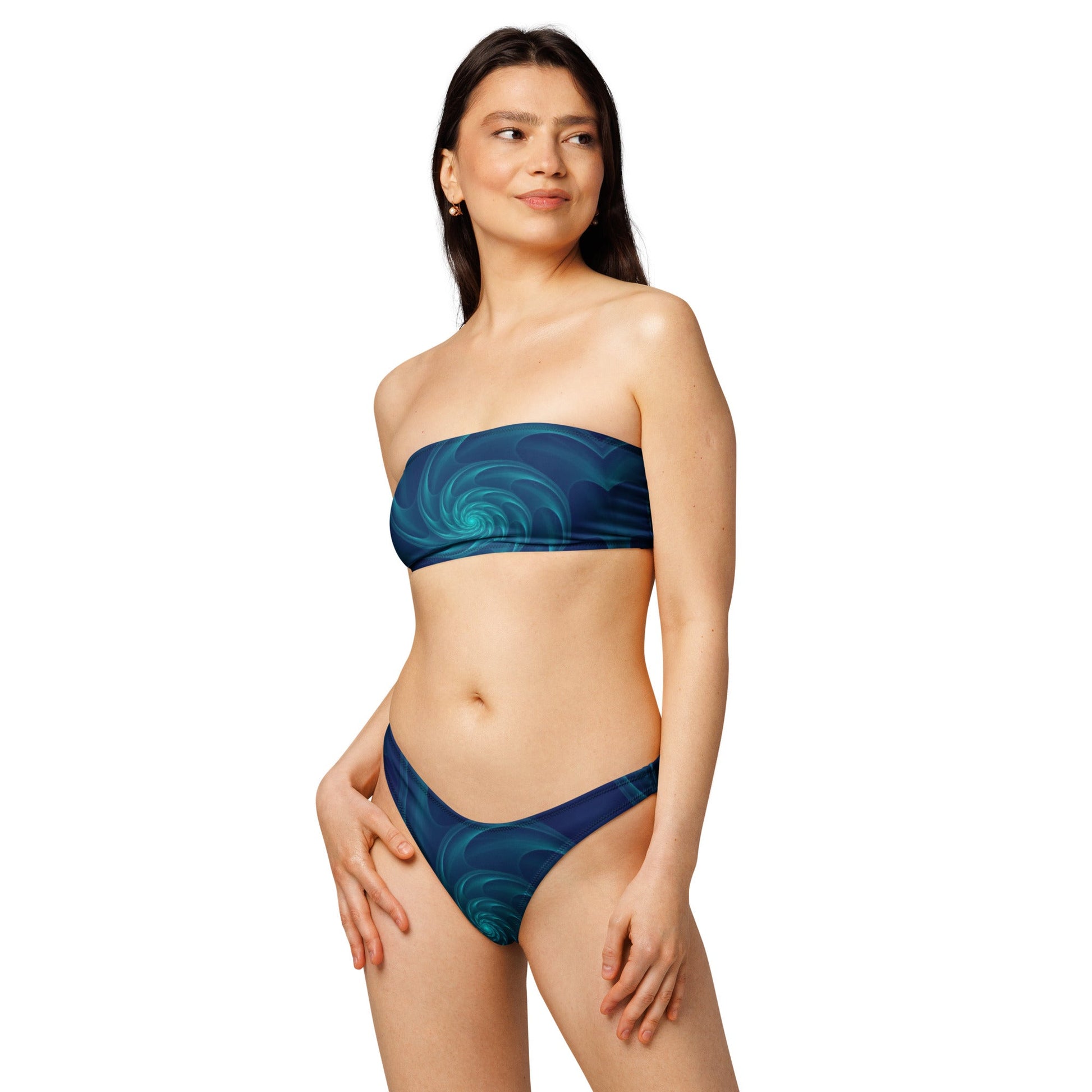 Women's Recycled bandeau bikini, Swimwear - PratSN
