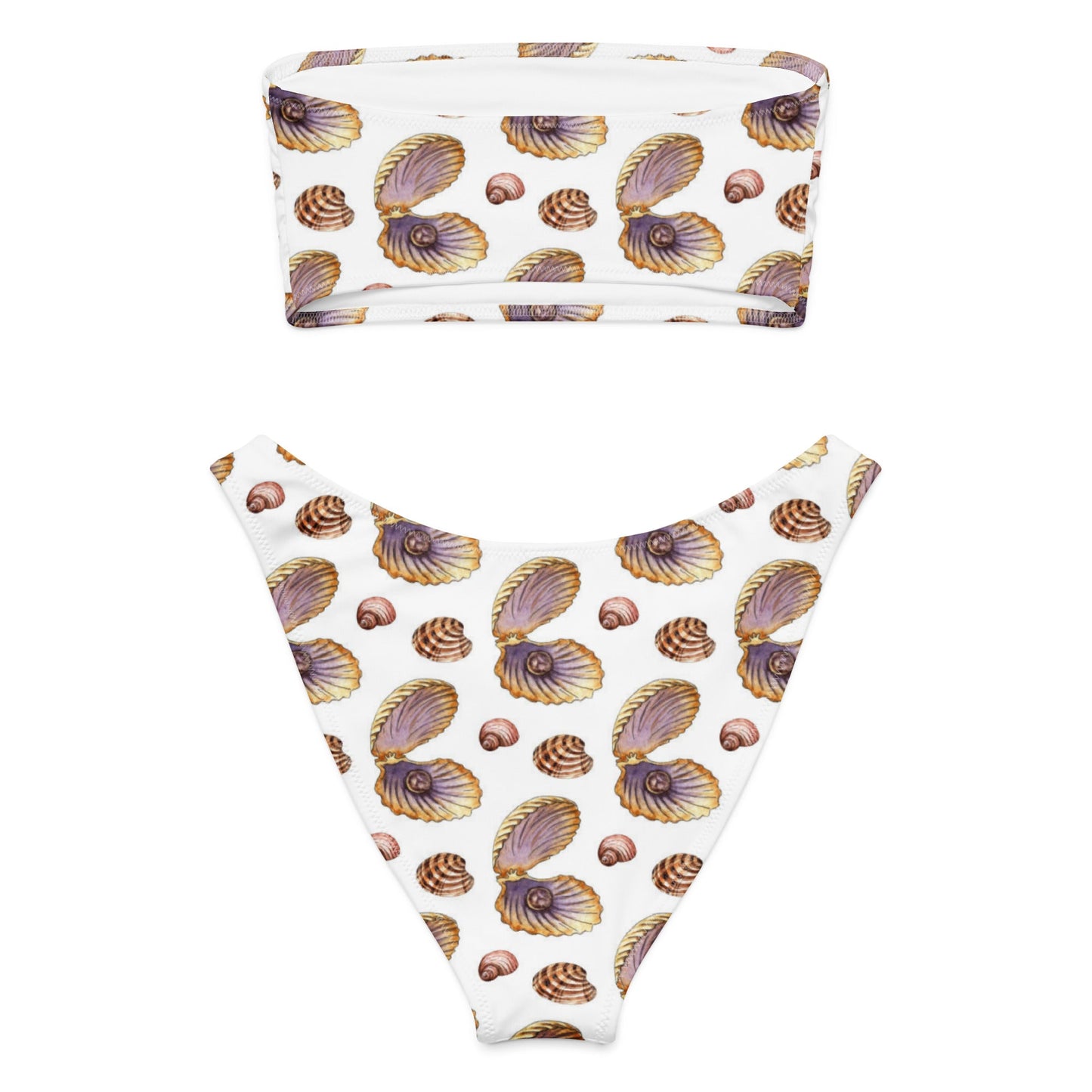Women's Recycled bandeau bikini, Swimwear - PratSN