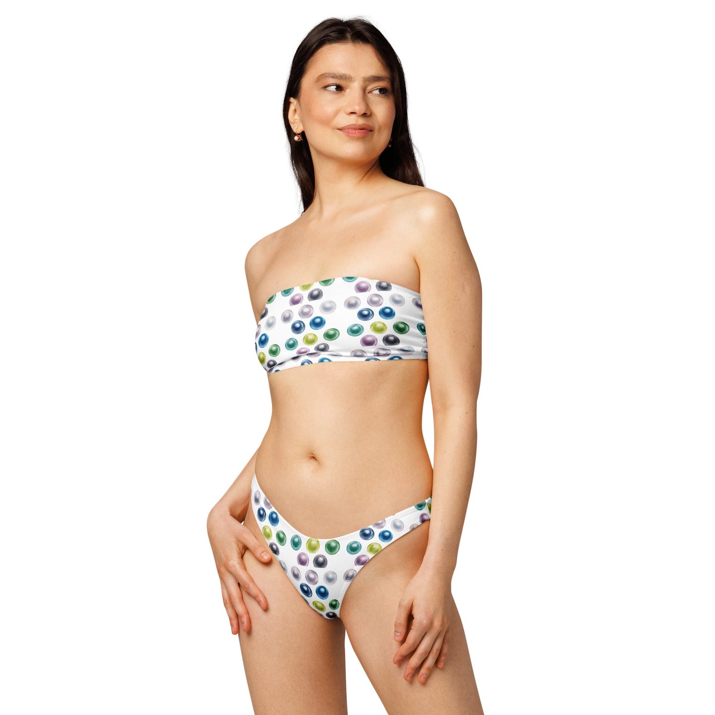Women's Recycled bandeau bikini, Swimwear - PratSN