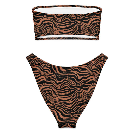 Women's Recycled bandeau bikini, Swimwear - PratSN