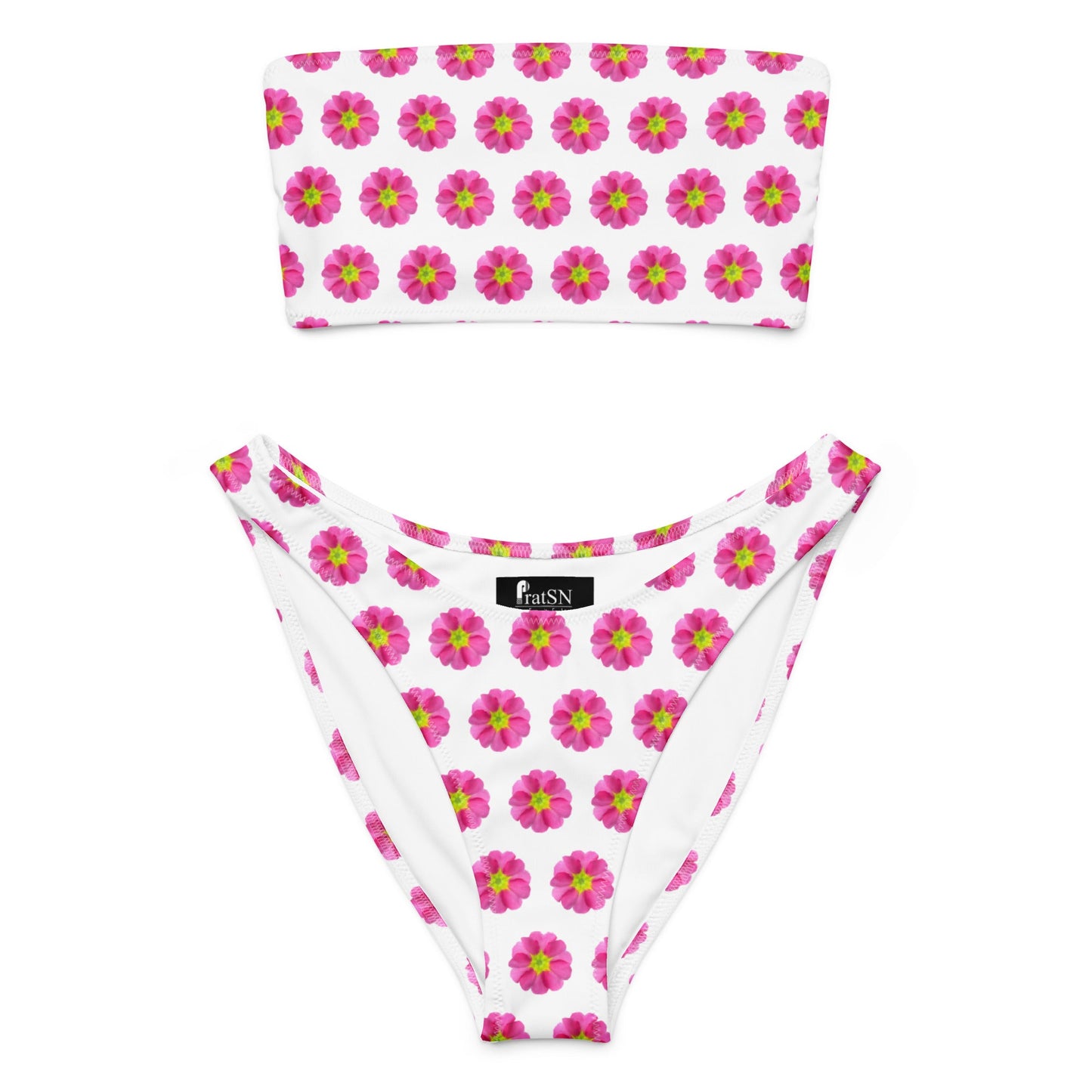 Women's Recycled bandeau bikini, Swimwear - PratSN