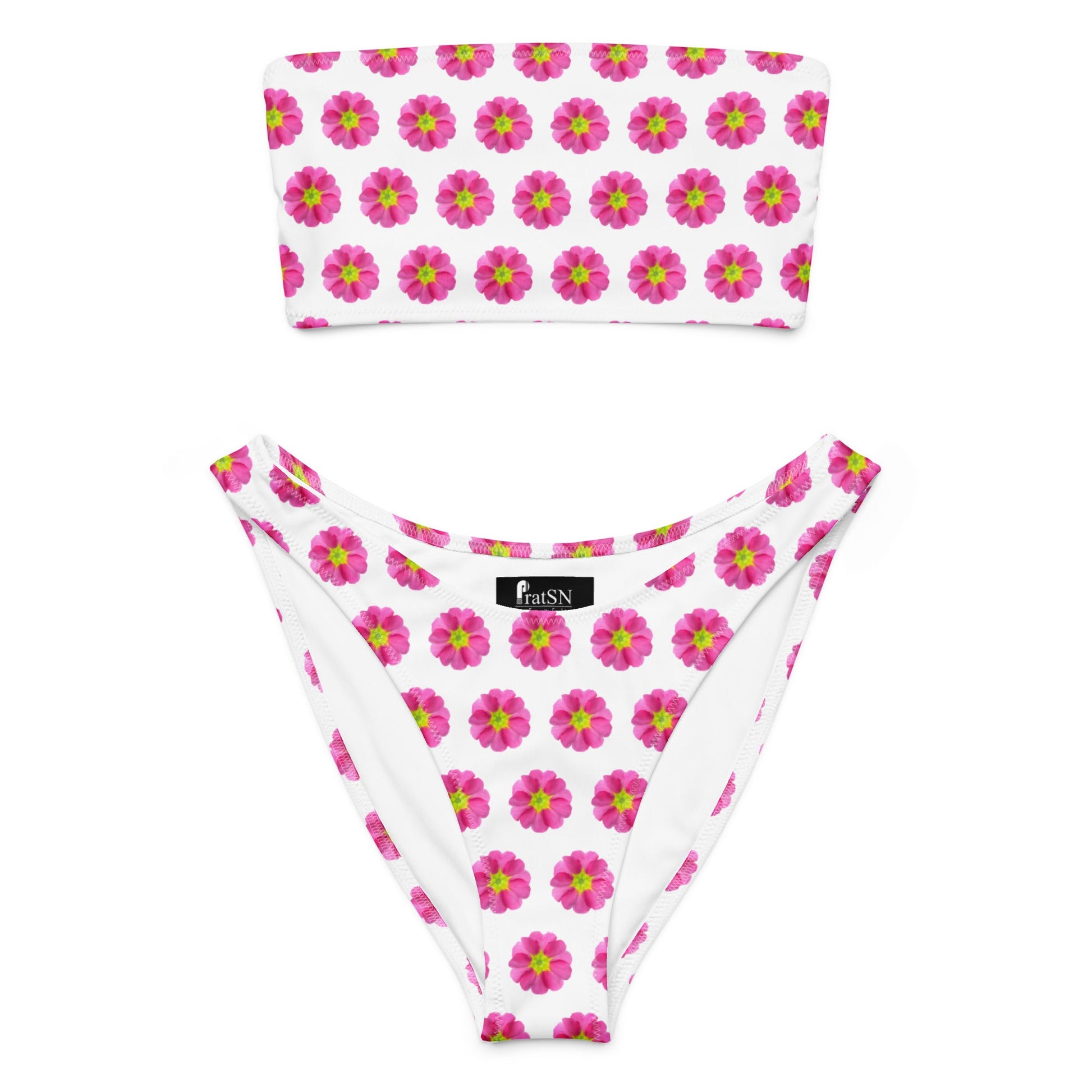 Women's Recycled bandeau bikini, Swimwear - PratSN