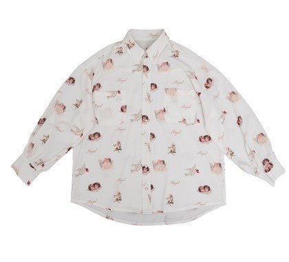 Women's Retro Loose Outerwear Long Sleeve Shirt - PratSN