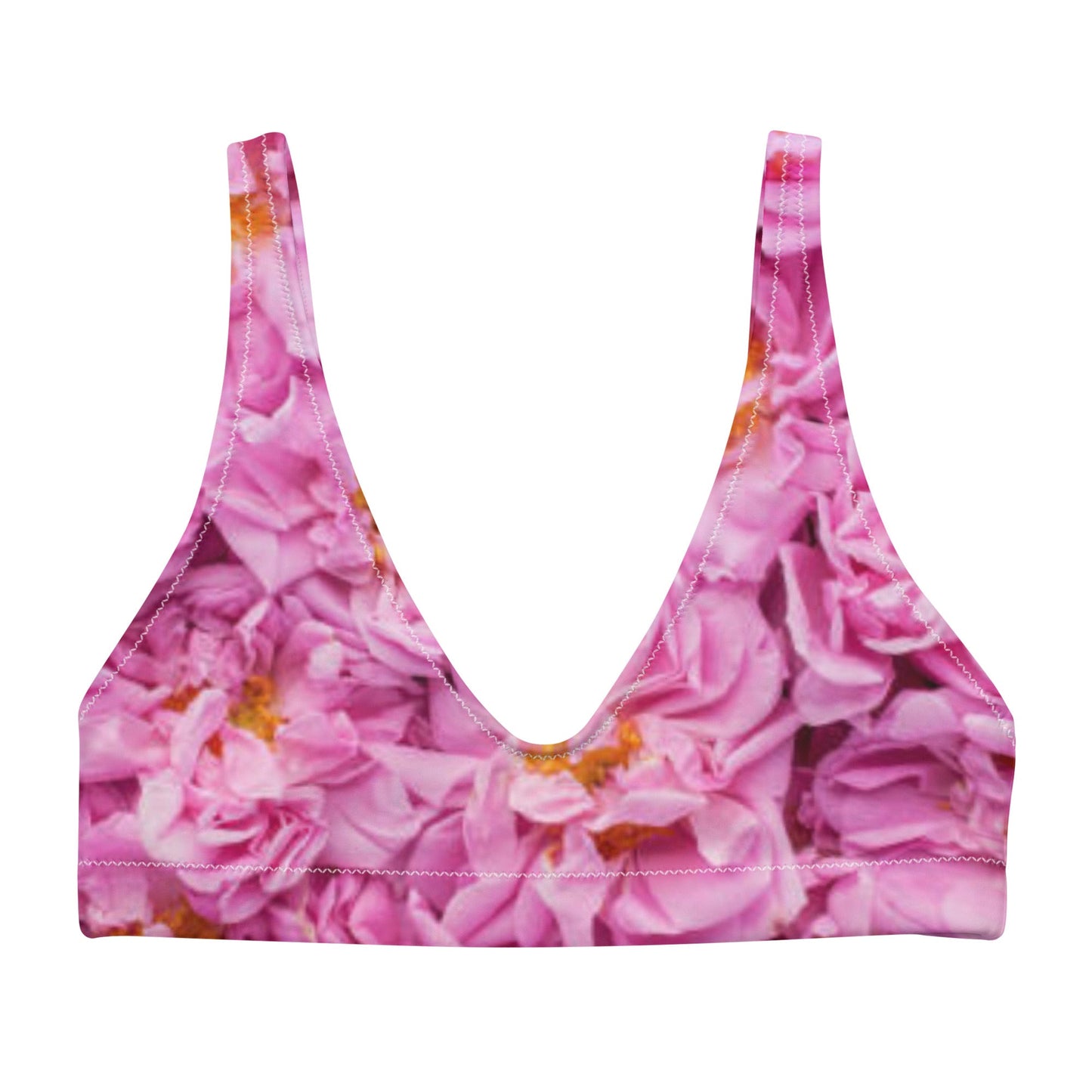 Women's rose padded bikini top - PratSN
