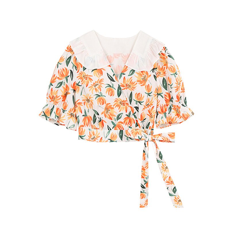 Women's ruffle collar shirt - PratSN