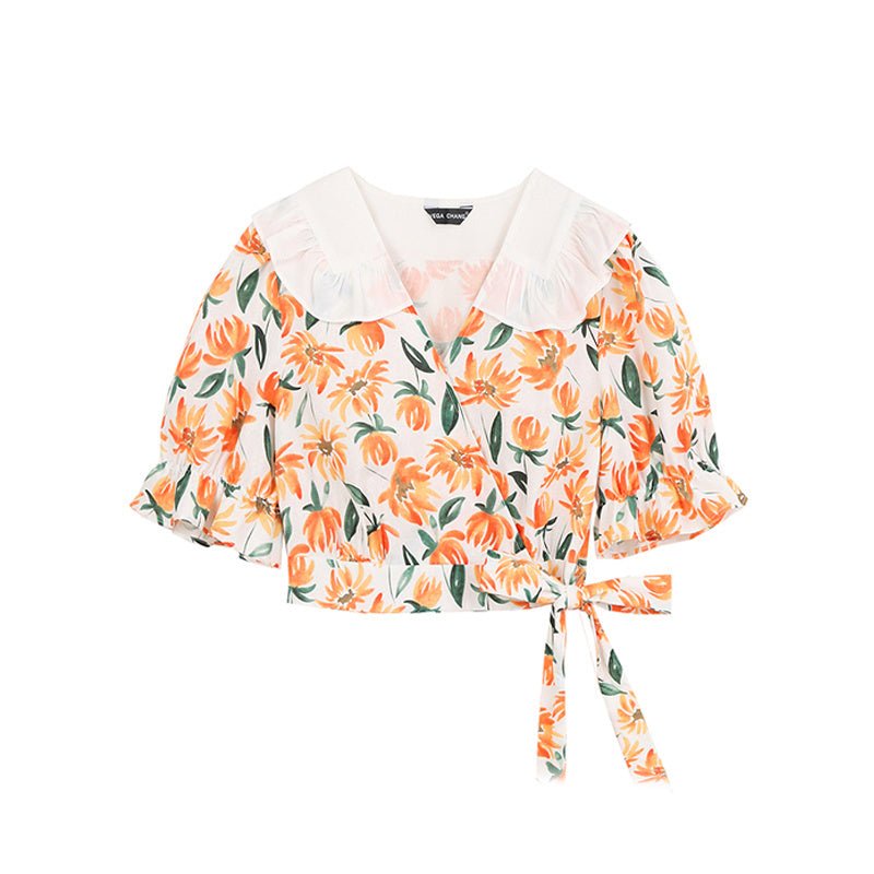 Women's ruffle collar shirt - PratSN