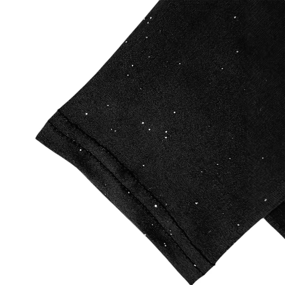 Women's Sexy Diagonol Collar Chain Long Sleeve Bodycon Mini Dress Autumn Ladies Slim Fit Party Cocktail Evening Pullover Dresses - PratSN