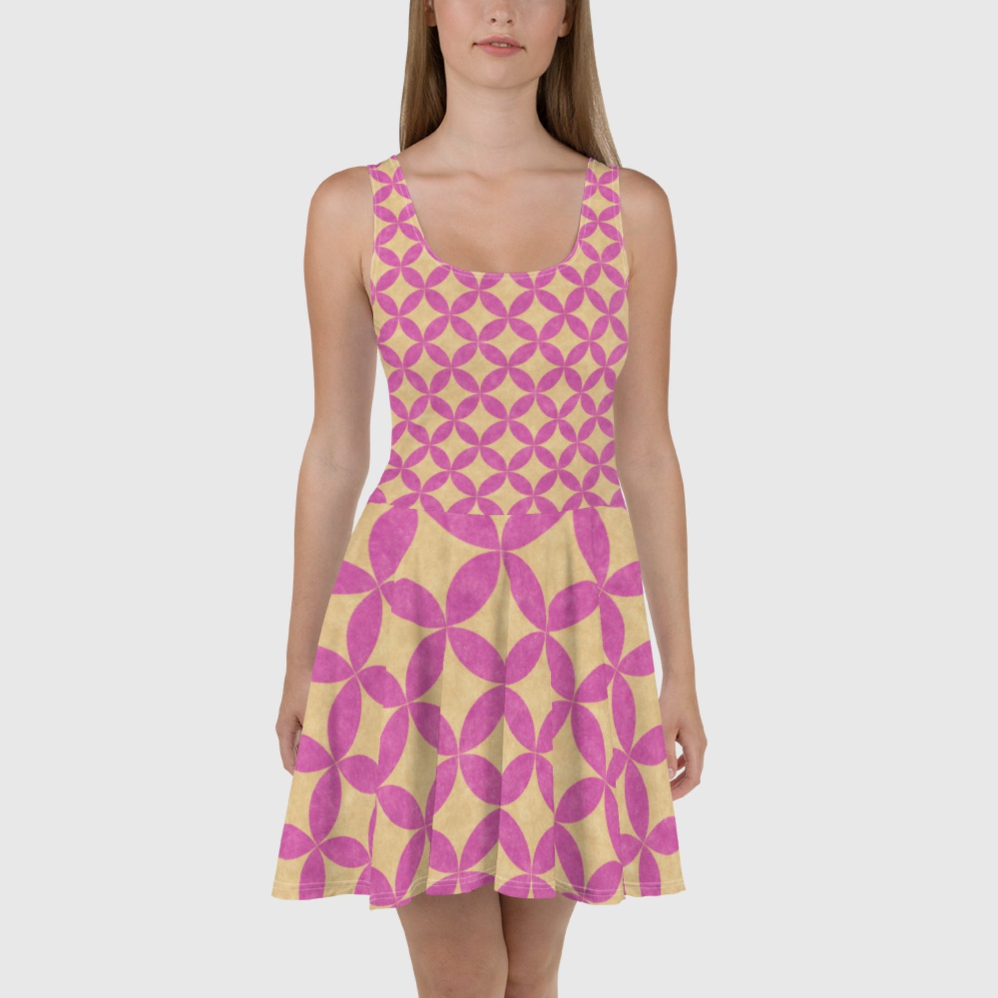 ladies skater dress HOLLISTER Black Formal Sleeveless Size S Overlock seams ladies skater dress Light Yellow