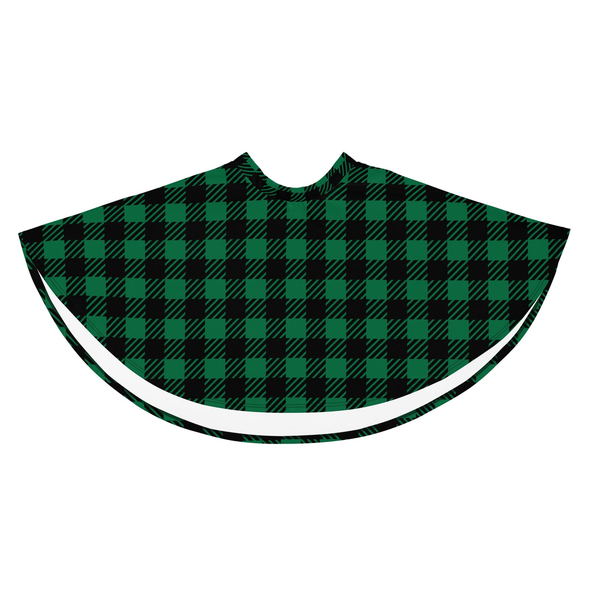 Women's skater skirt, Green and black color skirt, Geometric skater skirt, Cut & sew sublimation skirt, skater skirt for summer and spring - PratSN
