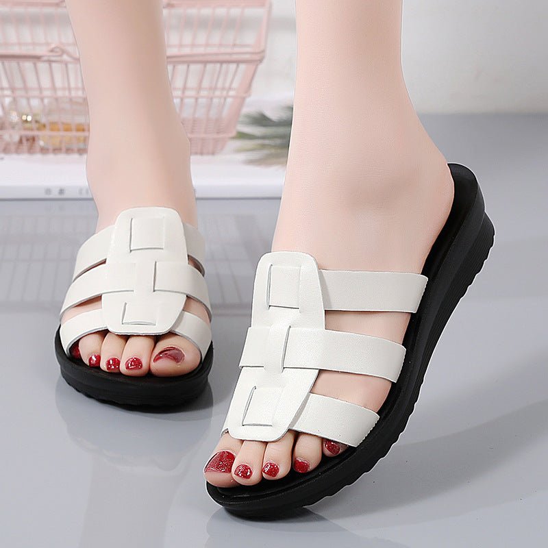 Women's Slippers Large Size Flat Bottom Fashionable Soft Bottom - PratSN