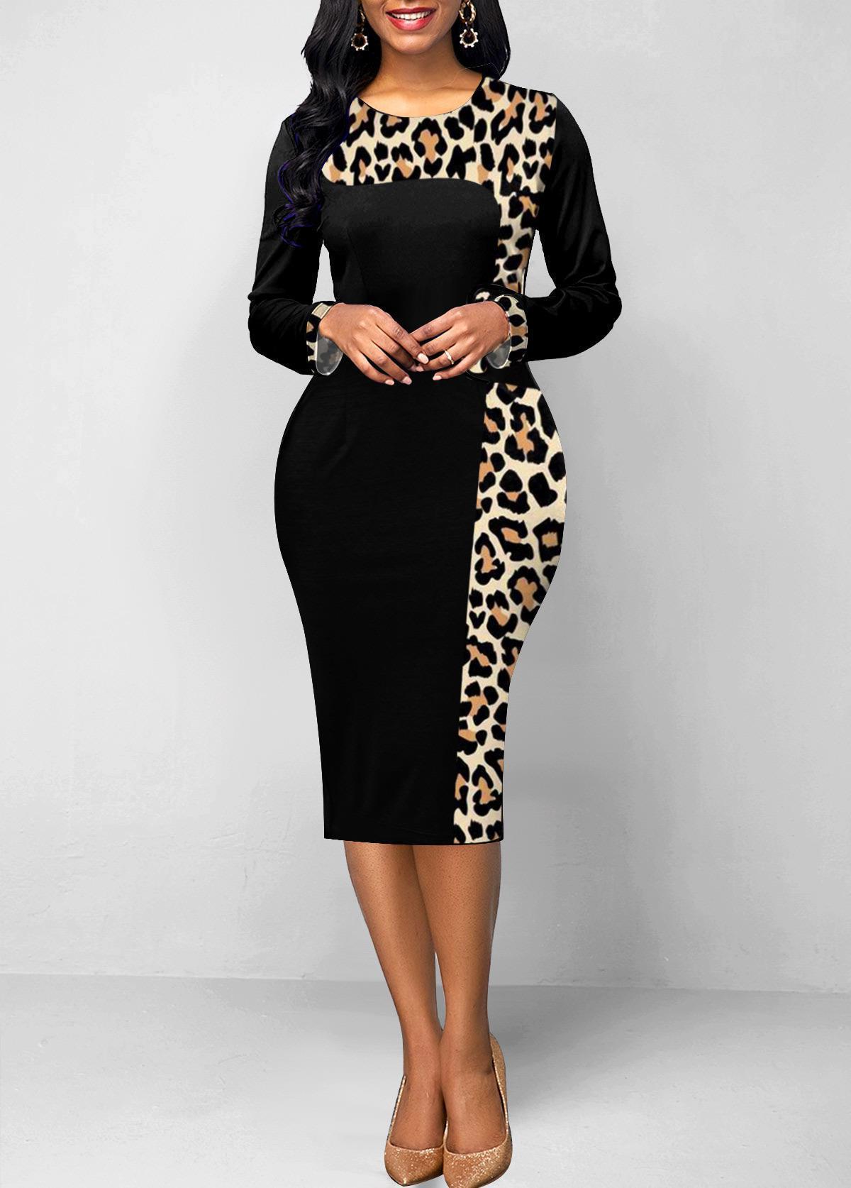 Women's Spring And Long Sleeve Dress - PratSN