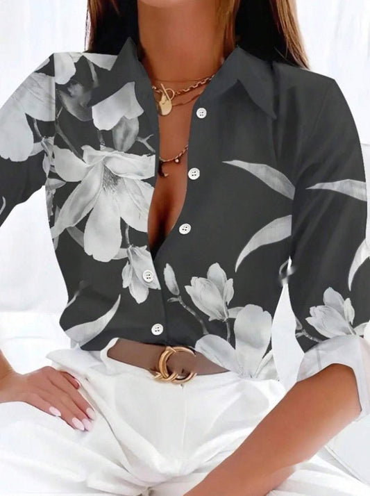 Women's Spring Summer Long Sleeve Casual Shirt - PratSN