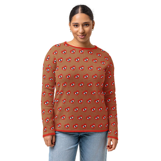 Women’s straight bottom knitted sweater - PratSN