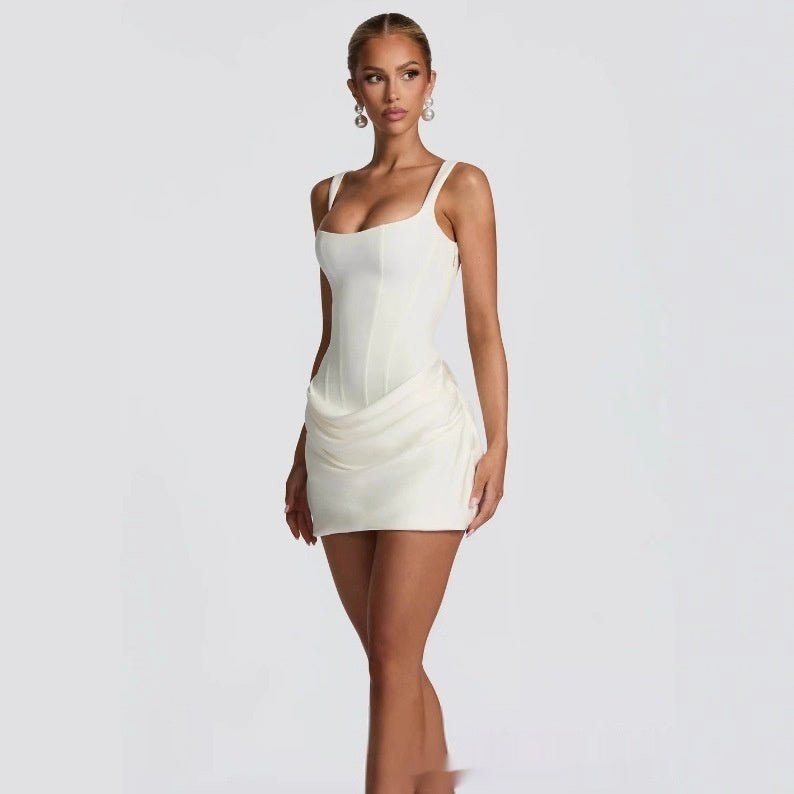 Women's Summer Corset Dress Graceful Sleeveless Short Dresses For Party Wedding Evening Clothing - PratSN