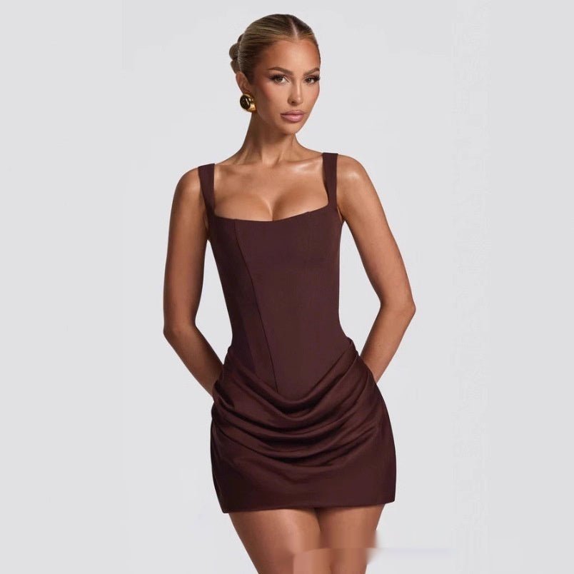 Women's Summer Corset Dress Graceful Sleeveless Short Dresses For Party Wedding Evening Clothing - PratSN