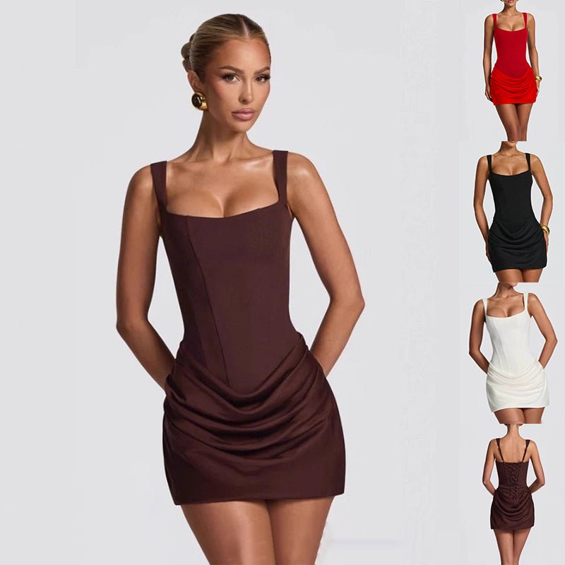 Women's Summer Corset Dress Graceful Sleeveless Short Dresses For Party Wedding Evening Clothing - PratSN