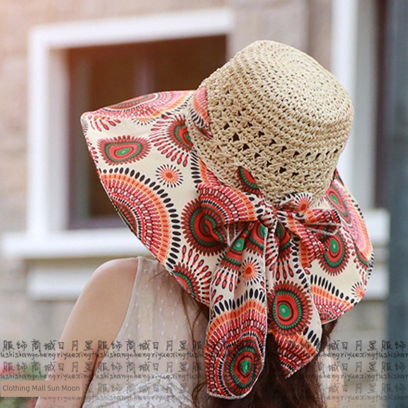 Women's Summer Seaside Holiday Cloth Foldable Hat - PratSN