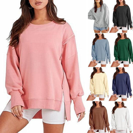 Women's Sweatshirt Crew Neck Long Sleeve Pullover Hoodies Tops Fashion Fall Winter - PratSN