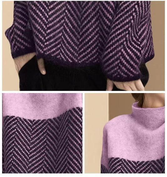 Women's Thickened Turtleneck Bottoming Shirt Autumn And Winter Warm Sweater - PratSN