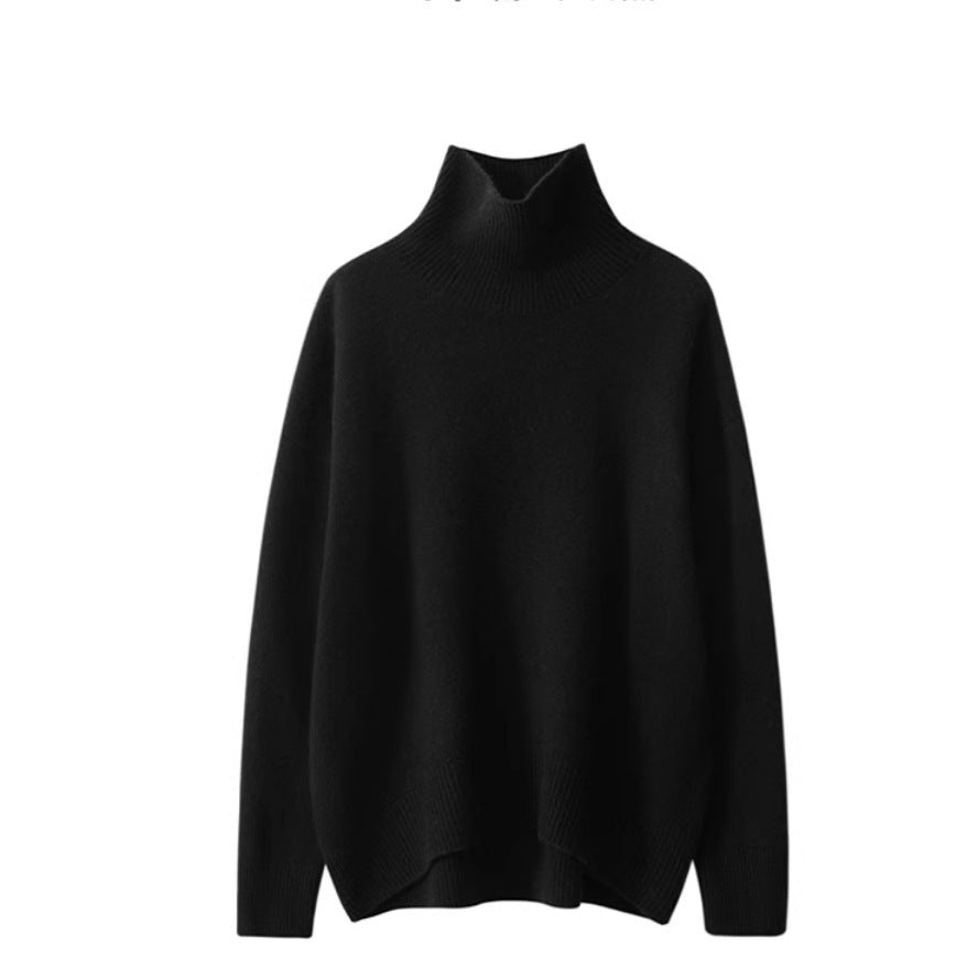 Women's Turtleneck Wool Thick Loose Knitted Bottoming Sweater - PratSN