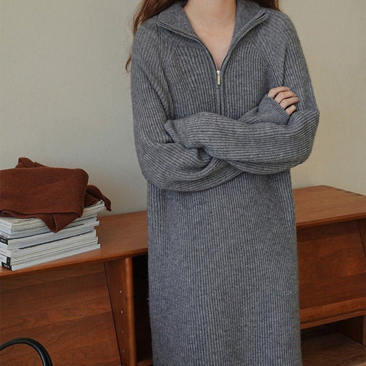 Women's Vintage Knitted Dress - PratSN