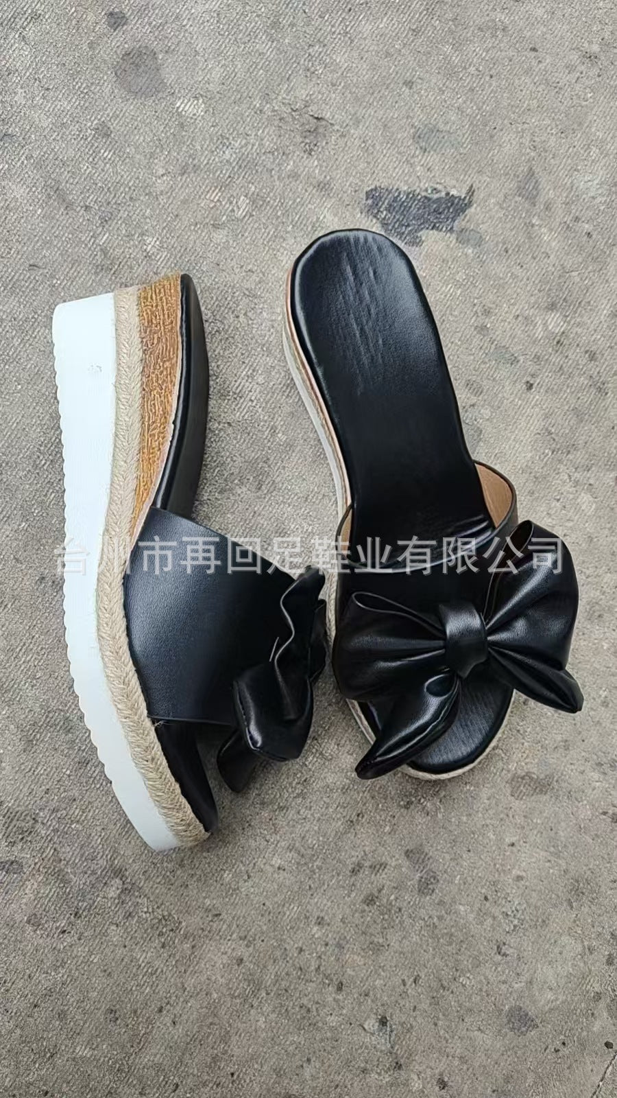 Women's Wedge Bow Slippers - PratSN