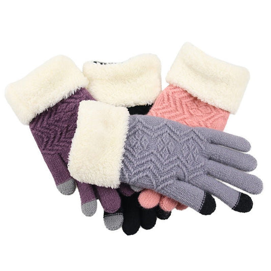 Women's Winter knitted gloves - PratSN