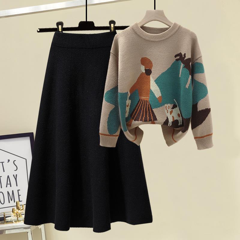 women's winter skirt and top Dress Autumn Dress - PratSN