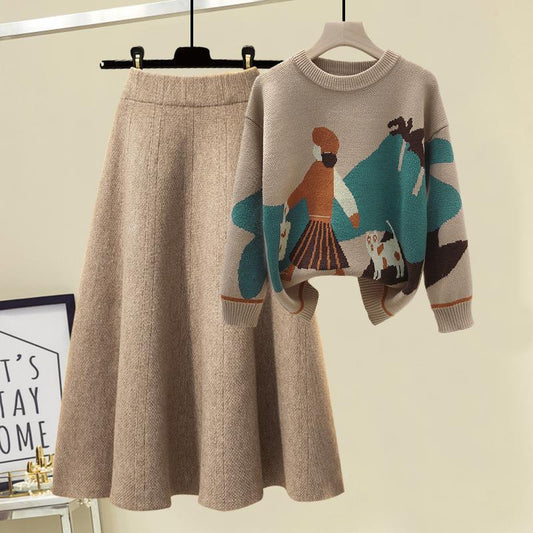 women's winter skirt and top Dress Autumn Dress - PratSN