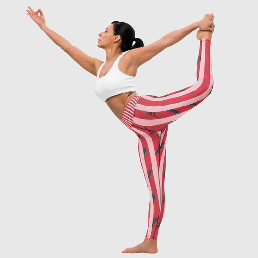 Women's yoga Leggings, Yoga Leggings, Floral Leggings for women's Colorful Vibrant yoga pants, Comfortable stretch Pants, Leggings For Yoga Lovers - PratSN