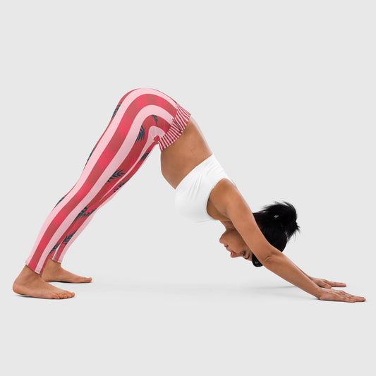 Women's yoga Leggings, Yoga Leggings, Floral Leggings for women's Colorful Vibrant yoga pants, Comfortable stretch Pants, Leggings For Yoga Lovers - PratSN