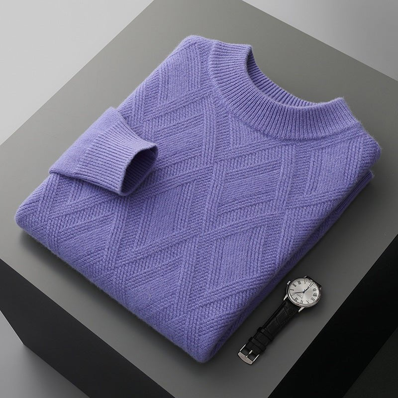 Woolen Sweater Men's Half Turtleneck Thickened Sweater Casual - PratSN