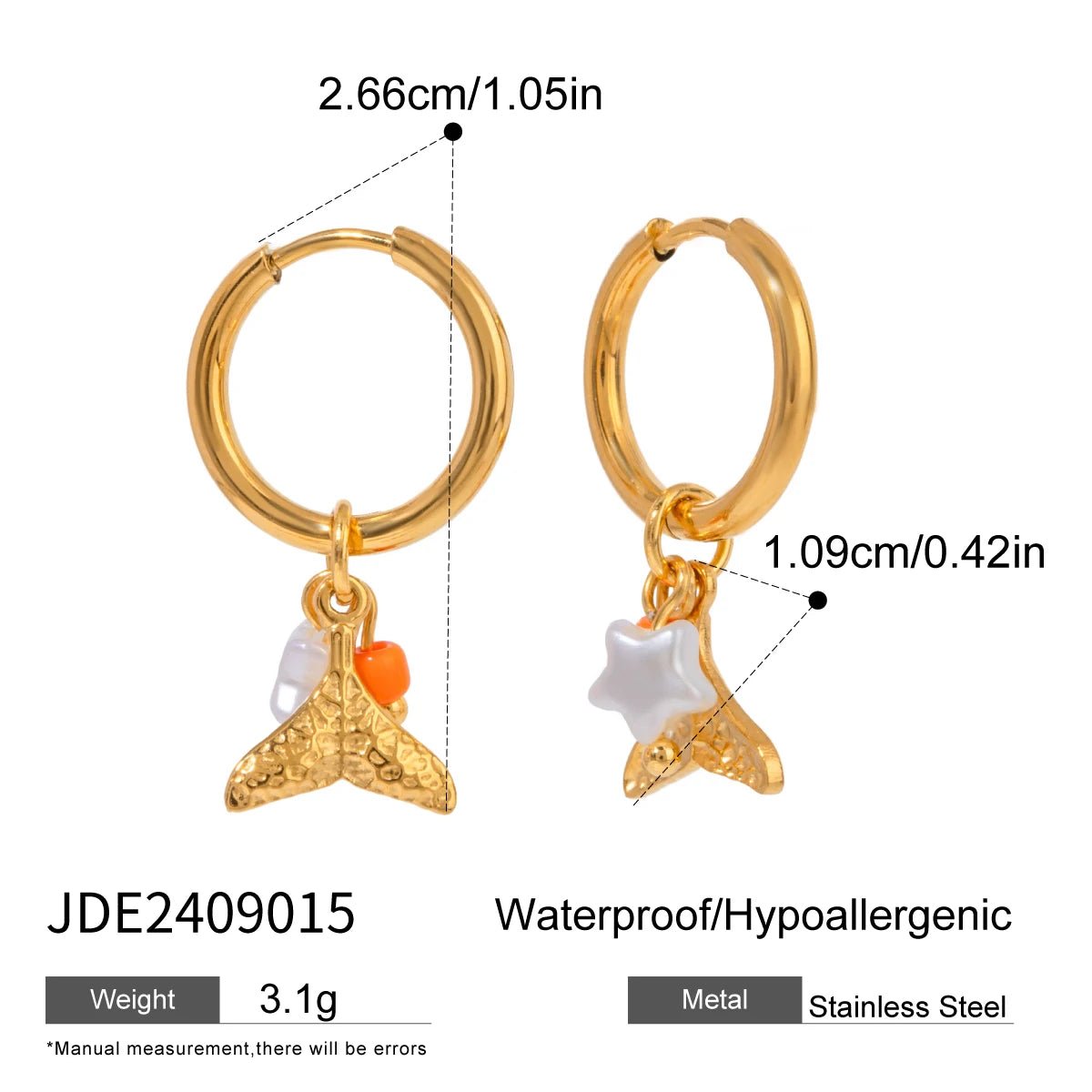 Youthway Flower Heart Ceramic Drop Dangle Stainless Steel Earrings Party Charm Romantic Jewelry for Women Gift 2024 - PratSN