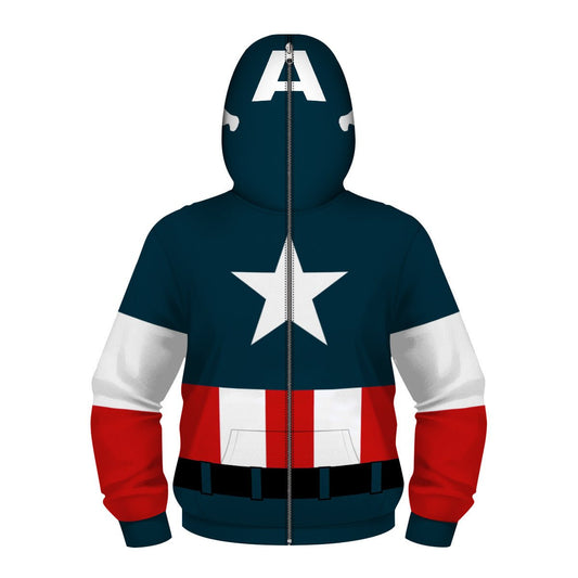 Zip Long Sleeve Hooded Sweatshirt - PratSN